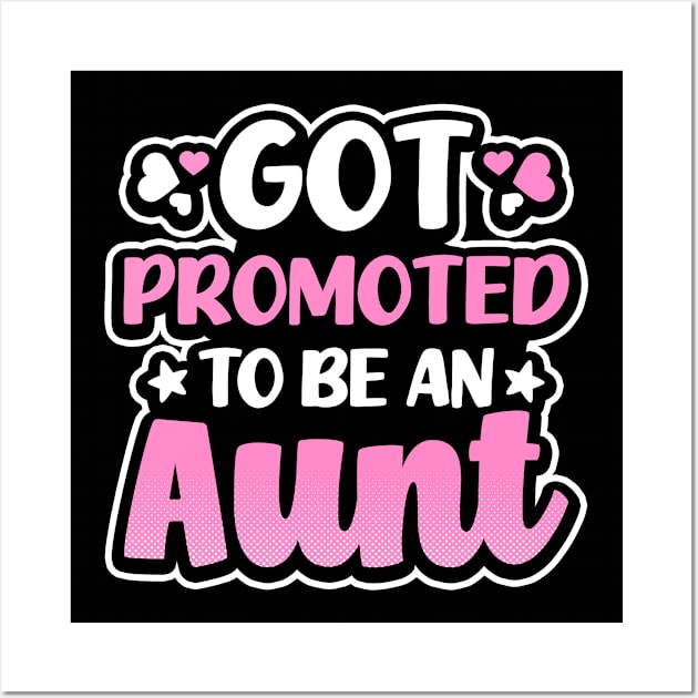 Pregnancy Announcement Shirt | Promoted Aunt Gift Wall Art by Gawkclothing